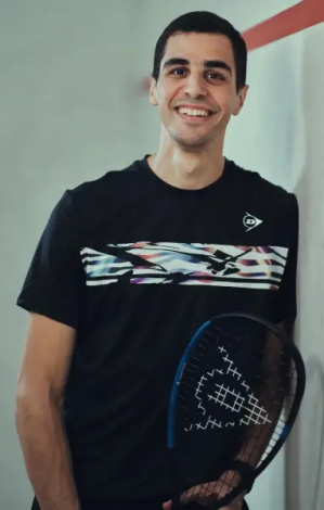 Ракетка для сквоша Dunlop FX128 PRO NH черно-синяя 10351952