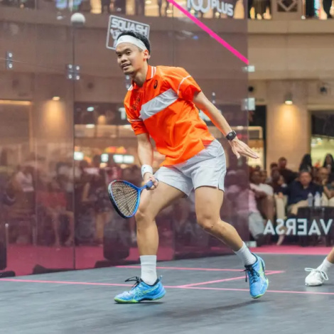 Ракетка для сквоша Dunlop SR FX130 NH сине-черная 10351959