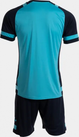 Комплект футбольной формы Joma LIDER бирюзово-темно-синий 104285.013