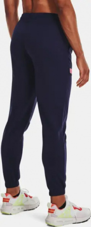 Спортивні штани жіночі Under Armour ARMOUR MIXED MEDIA темно-синьо-рожеві 1365877-410