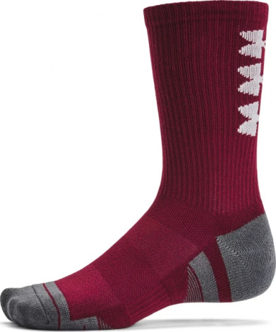 Шкарпетки Under Armour PERFORMANCE TECH 3PK CREW SOCKS чорні, бордові, оранжеві (3 пари) 1379515-625