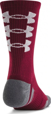 Шкарпетки Under Armour PERFORMANCE TECH 3PK CREW SOCKS чорні, бордові, оранжеві (3 пари) 1379515-625