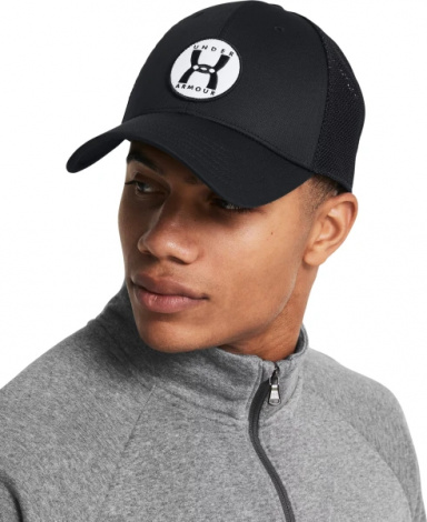 Кепка Under Armour MEN'S BLITZING TRUCKER чорна 1383441-001