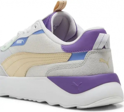 Кросівки жіночі Puma RUNTAMED PLATFORM біло-фіолетово-блакитно-бежеві 392324-11