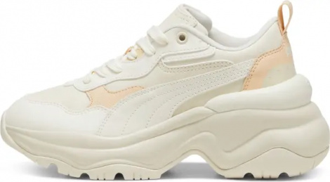 Кроссовки женские Puma CILIA WEDGE кремово-оранжевые 393915-11