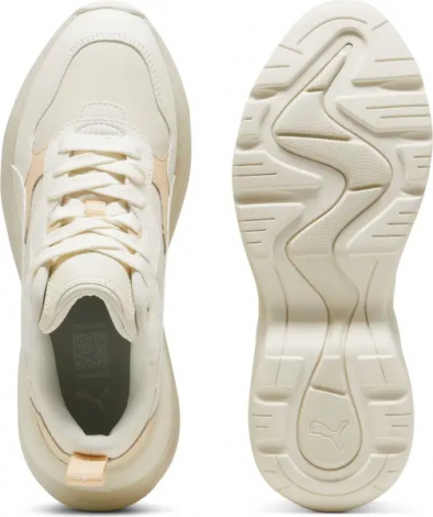 Кроссовки женские Puma CILIA WEDGE кремово-оранжевые 393915-11