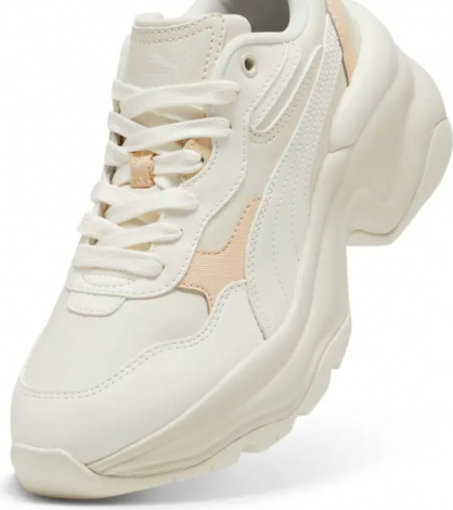 Кроссовки женские Puma CILIA WEDGE кремово-оранжевые 393915-11