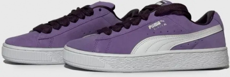 Кеды женские Puma SUEDE XL GALAXY фиолетово-белые 40079701