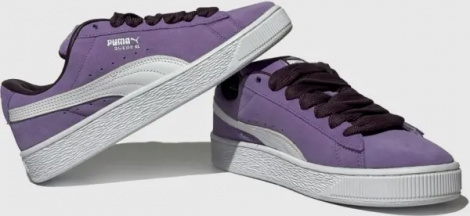 Кеды женские Puma SUEDE XL GALAXY фиолетово-белые 40079701