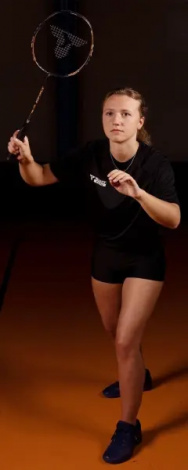 Ракетка для бадминтона Talbot ISOFORCE 951 черно-оранжевая 439564