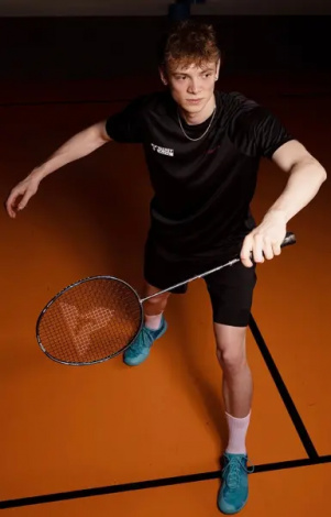 Ракетка для бадминтона Talbot ISOFORCE 5051 черно-синяя 439566Q