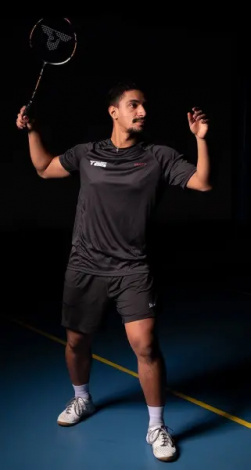 Ракетка для бадминтона Talbot ARROWSPEED 399 черно-оранжевая 439883