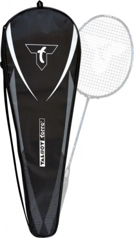 Чохол для бадмінтону Talbot BADMINTON RACKET FULLCOVER чорно-білий 449183