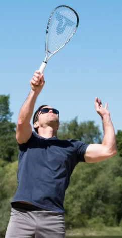 Набор для скоростного бадминтона Talbot SPEED BADMINTON SET SPEED 7700 (2 ракетки, 6 воланов, линии для корта, чехол) светло-серо-черный 490117