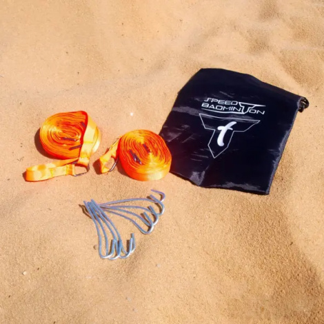 Лінії для корту швидкісного бадмінтону Talbot SPEED-BADMINTON COURT LINES помаранчеві 490185