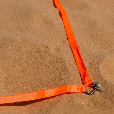 Лінії для корту швидкісного бадмінтону Talbot SPEED-BADMINTON COURT LINES помаранчеві 490185