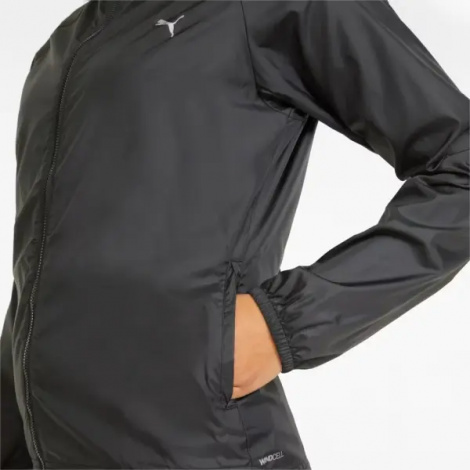 Ветровка для бега женская Puma UV FAVOURITE WOVEN черная 521683-01