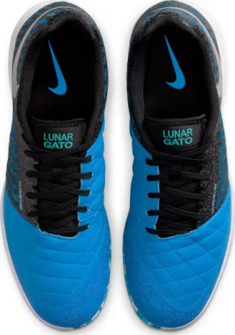 Футзалки (бампы) Nike LUNAR GATO II сине-черные 580456-014