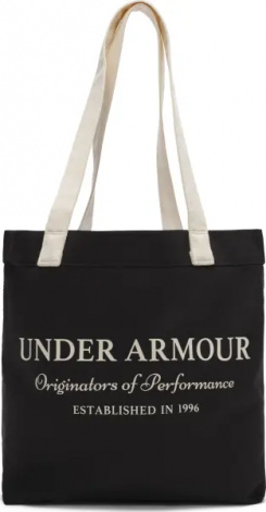 Сумка через плече жіноча Under Armour CANVAS TOTE 20L чорно-бежева 6001898-004
