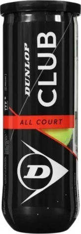 Набор мячей для тенниса Dunlop CLUB ALL COURT 3B желтый (3 штуки) 601334