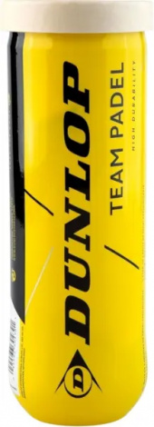 Набор мячей для падл-тенниса Dunlop TEAM PADEL 3PET желтый (3 штуки) 601553