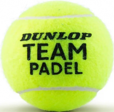 Набор мячей для падл-тенниса Dunlop TEAM PADEL 3PET желтый (3 штуки) 601553