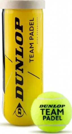 Набор мячей для падл-тенниса Dunlop TEAM PADEL 3PET желтый (3 штуки) 601553