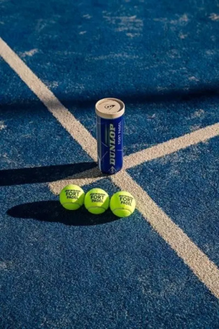 Набор мячей для падл-тенниса Dunlop FORT PADEL 3PET желтый (3 штуки) 601555