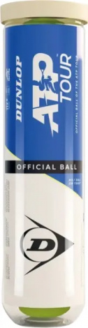 Набор мячей для тенниса Dunlop ATP TOUR 4B желтый (4 штуки) 601599