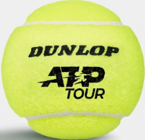 Набор мячей для тенниса Dunlop ATP TOUR 4B желтый (4 штуки) 601599