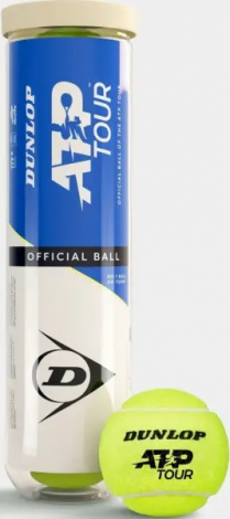 Набор мячей для тенниса Dunlop ATP TOUR 4B желтый (4 штуки) 601599