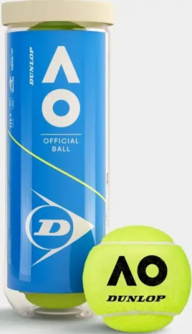 Набір м'ячів для тенісу Dunlop AUSTRALIAN OPEN 3B жовтий (3 штуки) 601601