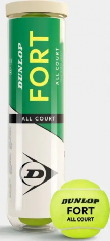 Набор мячей для тенниса Dunlop FORT ALL COURT TS 4B желтый (4 штуки) 601607