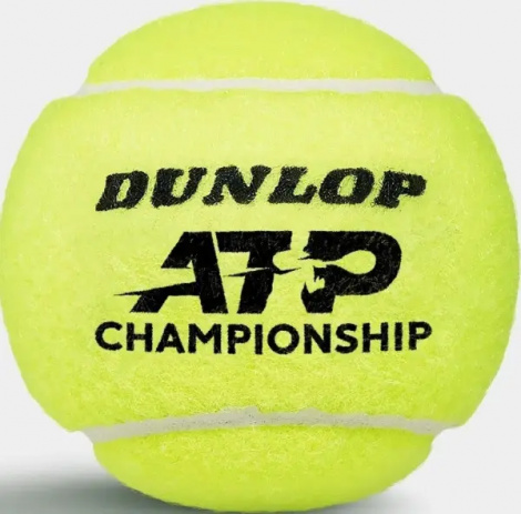 Набор мячей для тенниса Dunlop ATP CHAMPIONSHIP 3B желтый (3 штуки) 601626