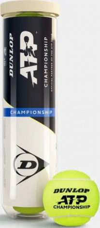 Набор мячей для тенниса Dunlop ATP CHAMPIONSHIP 4B желтый (4 штуки) 601627