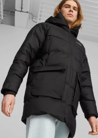 Пуховик Puma PROTECTIVE HOODED DOWN COAT черный 675378-01