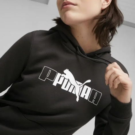 Худи женское Puma ESSENTIALS+ LOGO LAB черное 675955-01