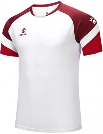 Футболка Kelme BRAVO бело-бордовая 7351TX1092.9158