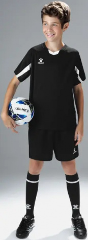 Шорты детские Kelme GLOBAL III черно-белые 7351ZB3255.9000