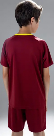 Комплект футбольной формы детский Kelme BRAGA бордово-желтый 8351ZB3085.9603