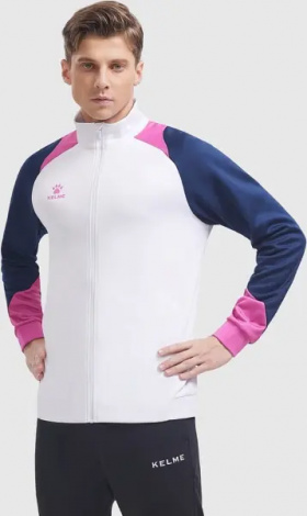 Олимпийка (мастерка) Kelme WATFORD бело-темно-сине-розовая 8361WT1064.9100