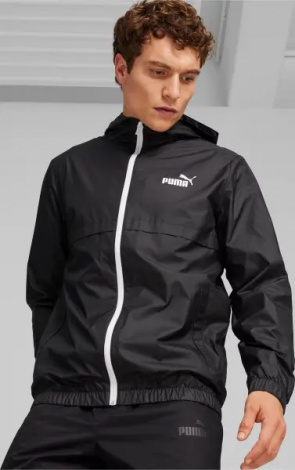 Вітровка Puma ESSENTIALS SOLID WINDBREAKER чорна 847484-52