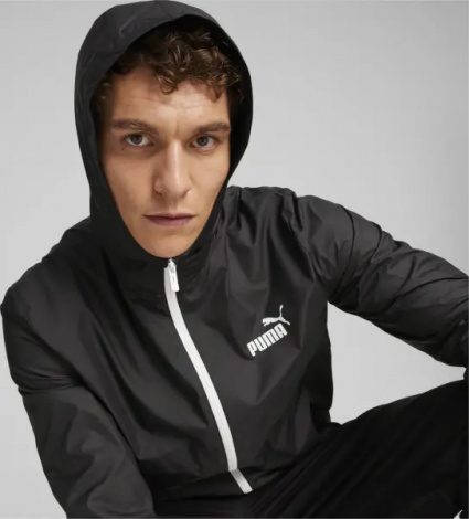 Вітровка Puma ESSENTIALS SOLID WINDBREAKER чорна 847484-52