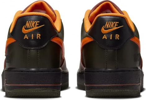 Кроссовки Nike AIR FORCE 1 GORE-TEX коричнево-оранжево-черные CK2630-201