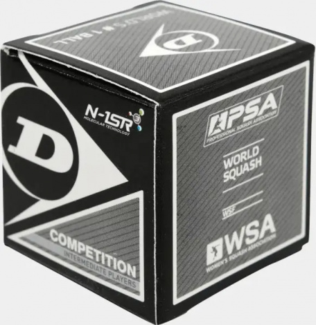Мяч для сквоша Dunlop COMPETITION черно-белый Competition