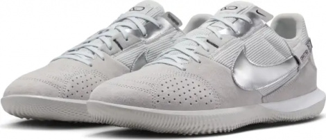 Футзалки (бампы) Nike STREETGATO серо-серебряные DC8466-005