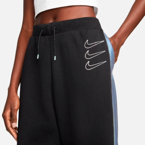 Спортивні штани жіночі Nike W NSW GX MR FLC JGGR OPAL чорно-сині DD5129-010