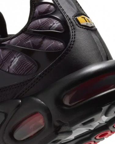 Кроссовки Nike AIR MAX PLUS темно-серо-черно-красные DJ0638-001