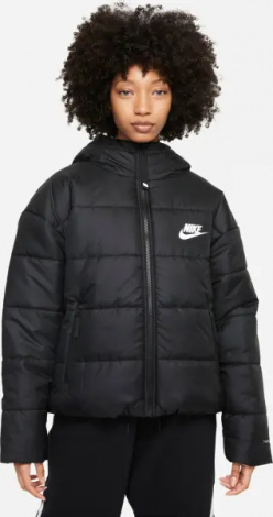 Куртка женская Nike SPORTSWEAR THERMA-FIT CLASSIC черная DJ6995-010