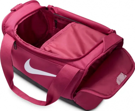 Сумка спортивна Nike BRASILIA 9.5 TRAINING DUFFEL BAG XS 25L темно-рожева DM3977-634